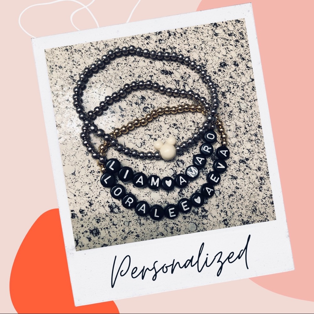 Personalized Elastic Bracelet ONLY IN 4MM